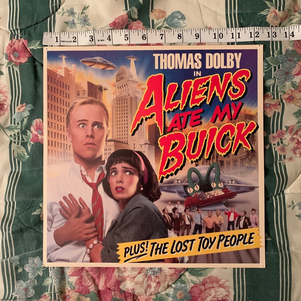 Thomas Dolby "Aliens Ate My Buick" poster/flat 1988